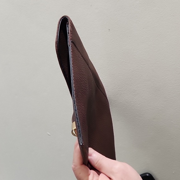 Big Buddah Envelope Purse clutch mauve brown - Picture 5 of 8